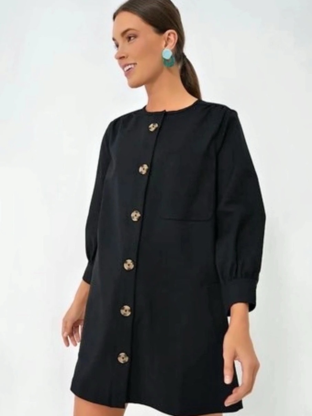 NWT Tuckernuck black long sleeve mini dress